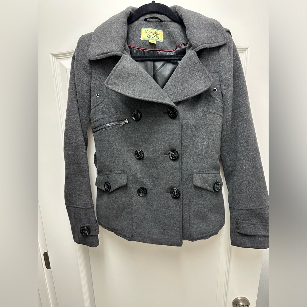 Maralyn & Me Charcoal Size Small Peacoat